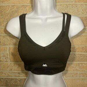 Lululemon layered Bra Top Size 6 Green Camo racer back